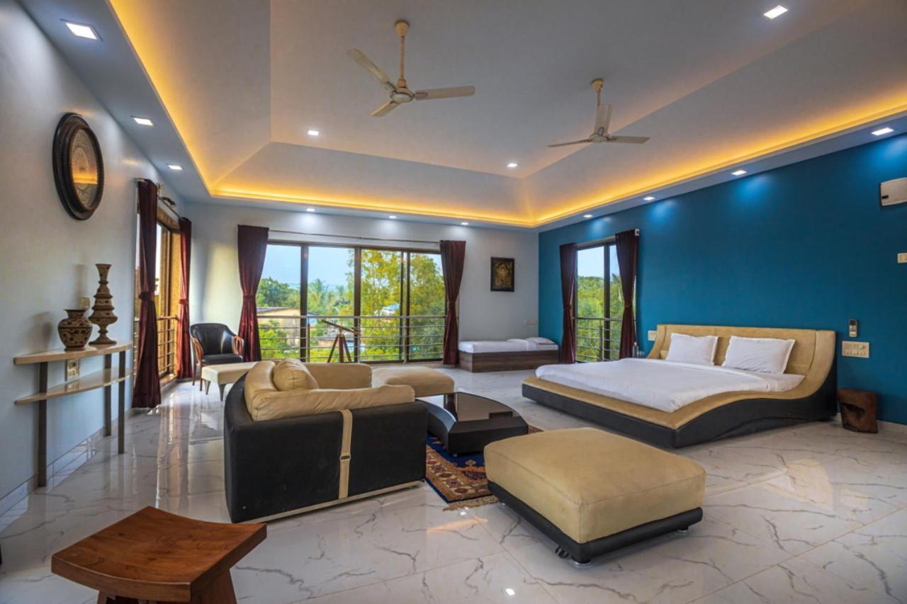 Saffronstays Aura, Alibaug - Luxury Pool Villa With A Game Room And Spacious Lawn Alībāg Εξωτερικό φωτογραφία